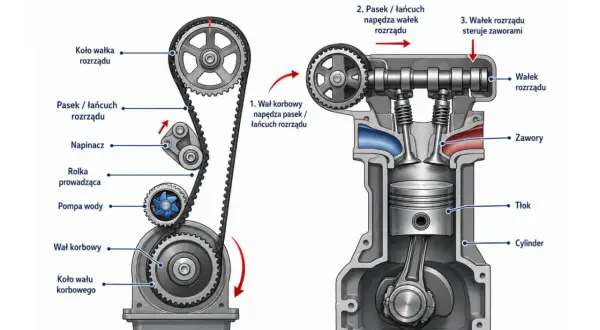 Schemat rozrządu silnika. Wymiana paska rozrządu w Ford Focus MK3 1.6 benzyna co ile? Sprawdź!