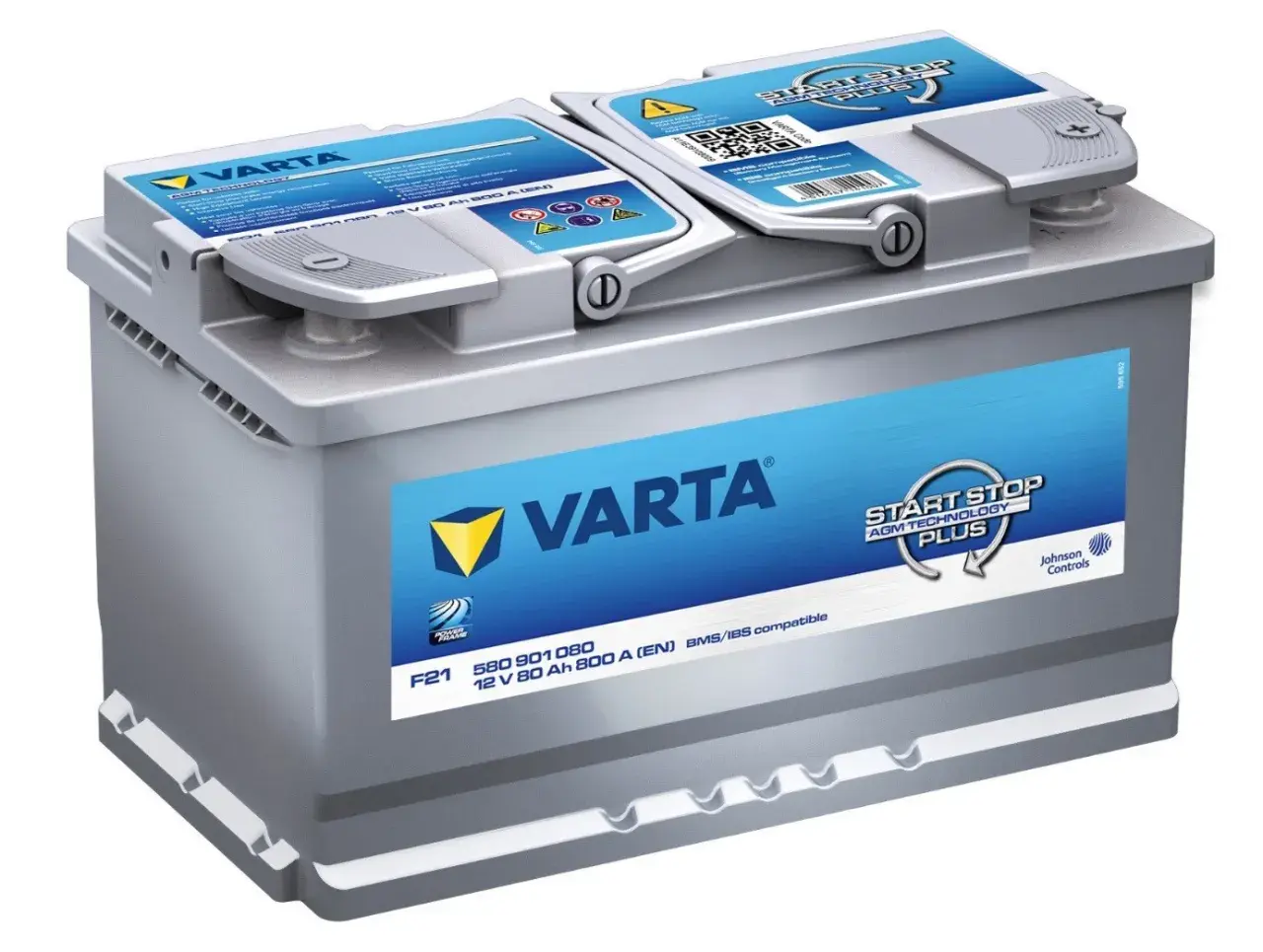 Akumulator Varta 12V 80 Ah 800A, z technologią AGM, idealny do systemów Start-Stop.